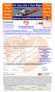 CareFlite Caring-Heart Membership Application