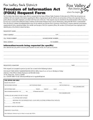 Illinois FOIA Request Form