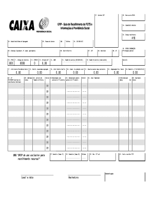 GFIP - Guia de Recolhimento do FGTS e Informações à Previdência Social