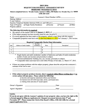 California Proposition 8 Informal Assessment Review
