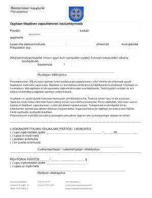 Temporary Absence Permission for School