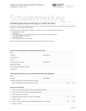 Schadenmeldung