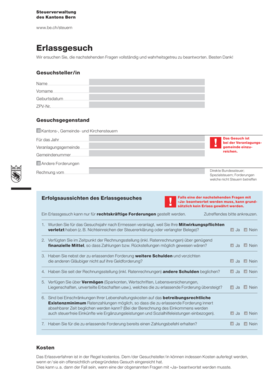 Erlassgesuch