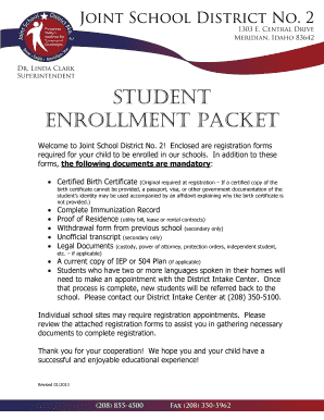 Student Enrollment Form