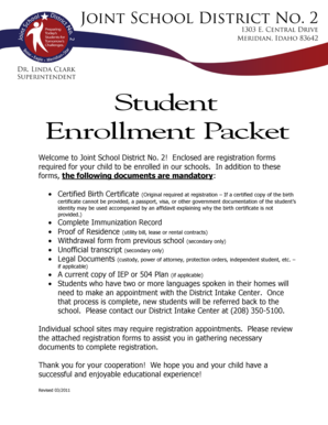 Student Enrollment Form