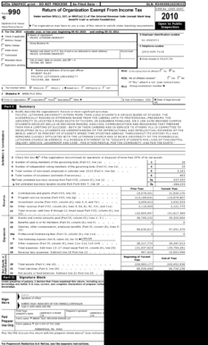 Form 990 Tax Exemption Application
