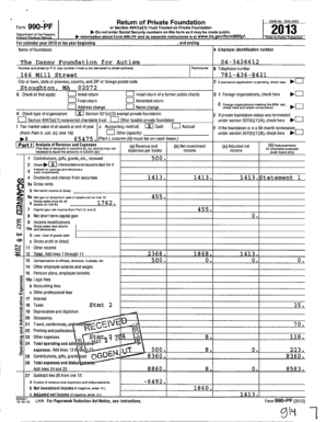 Form 990-PF 2013