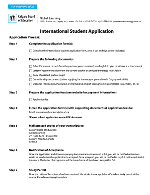 International Student Application Form