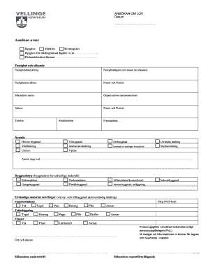 Swedish Building Permit Application