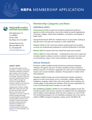 NRPA Membership Application