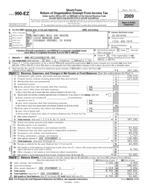 Form 990-EZ 2009