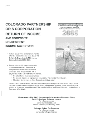 Colorado Nonresident Partner or Shareholder Agreement