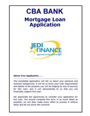 Mortgage Loan Application