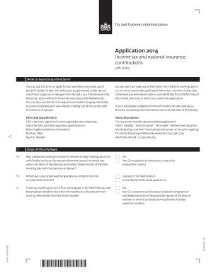 Netherlands 30% Facility Application Form