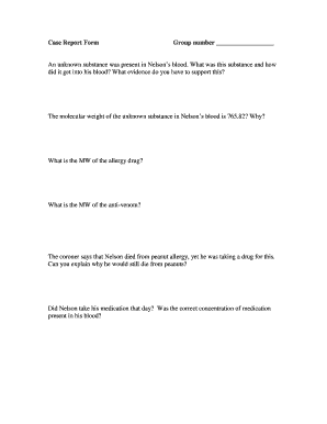 Case Report Form