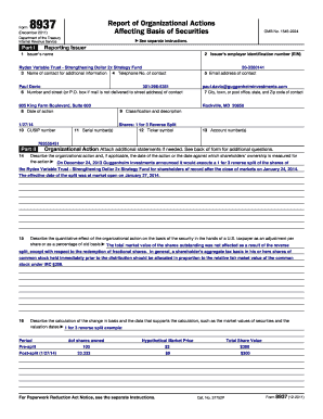 Form 8937 Report