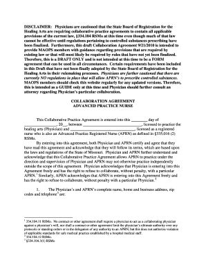 Missouri Collaborative Practice Agreement