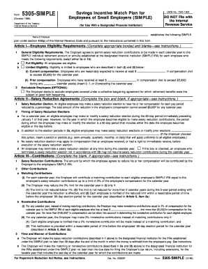 SIMPLE IRA Plan Agreement