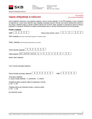 Slovenian E-Invoice Issuer Statement