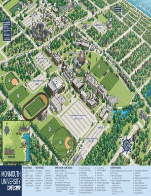 Monmouth University Campus Map