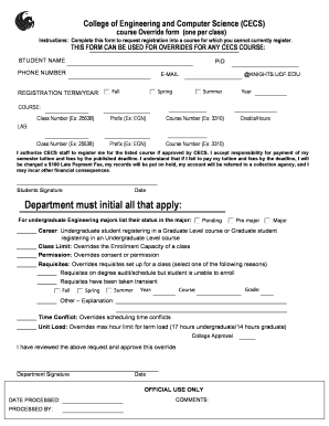 CECS Course Override Form