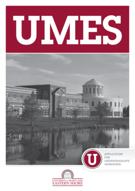 UMES Undergraduate Admission Application