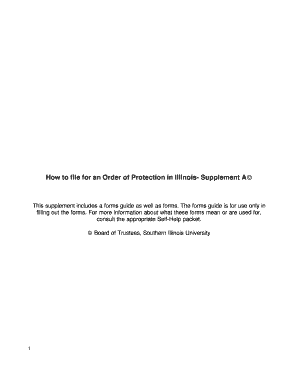 Illinois Order of Protection Forms