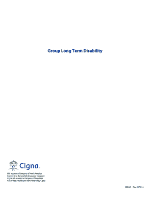 Group Long Term Disability Claim Form