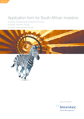 Investec South African Investor Application Form