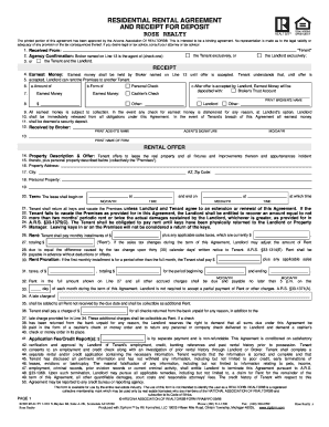 Arizona Residential Rental Agreement