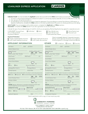 Loanliner Express Application