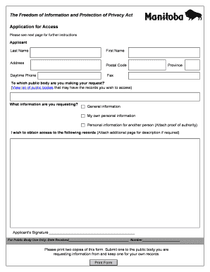 Freedom of Information Request Form