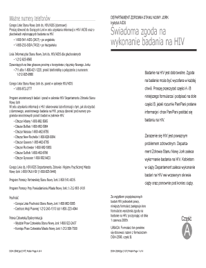 New York State HIV Testing Consent Form