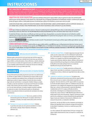 Formulario de solicitud de Medicaid del estado de Nueva York