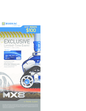 Zodiac MX8 Rebate Form