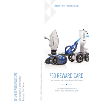 Pentair Pool Cleaner Rebate Form