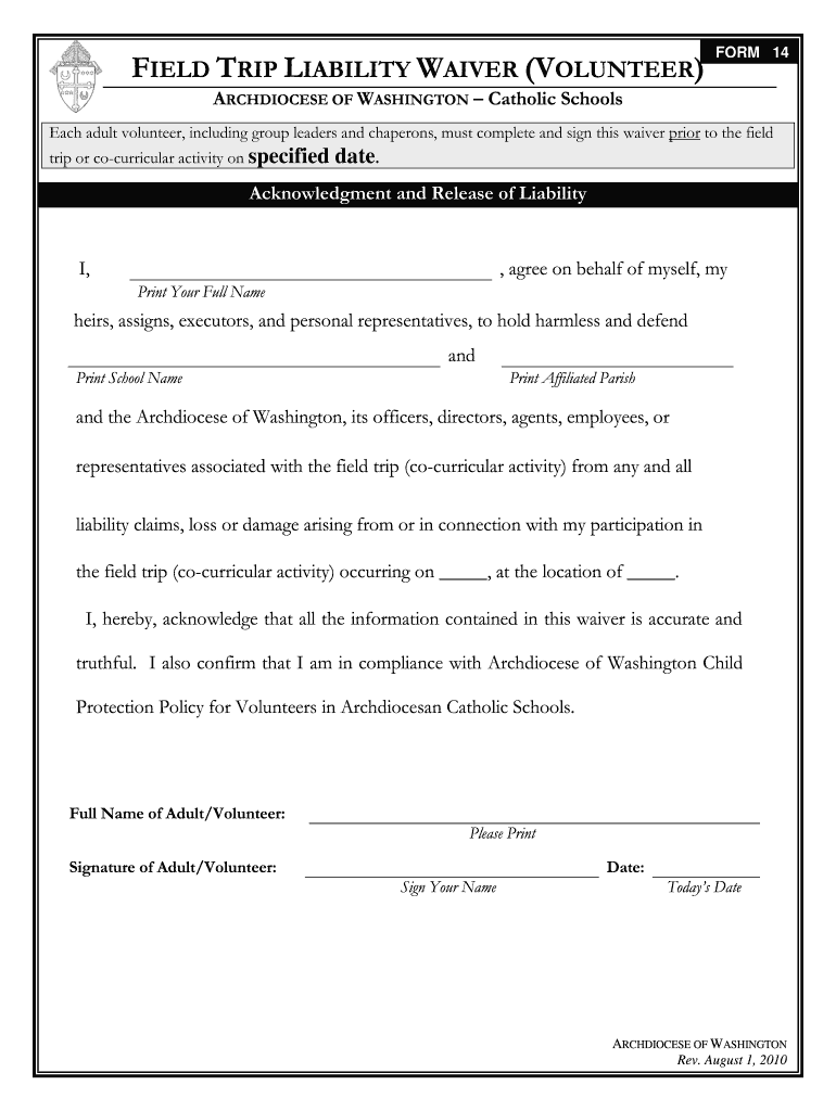 liability waiver washington state Preview on Page 1