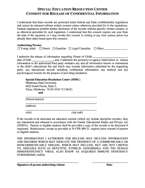 Special Education Consent Form
