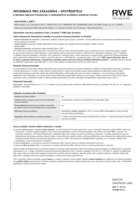 RWE Gas Supply Contract Termination Notice