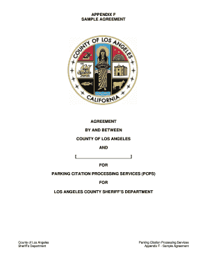 Parking Citation Processing Services Agreement