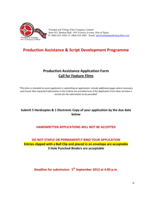 Us film marketing budget - Feature Film App Form CAT I Full July 2013 JA 3.docx