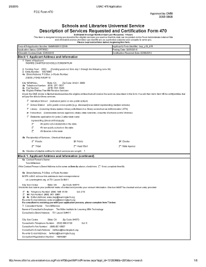 FCC Form 470 Application