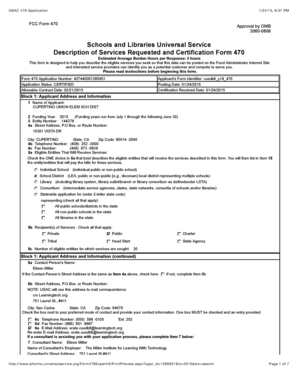 FCC Form 470 Application