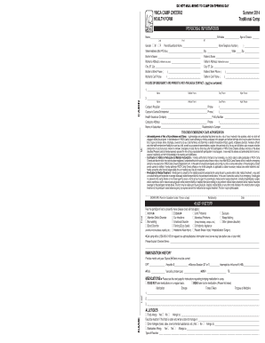 YMCA Camp Cheerio Health Form