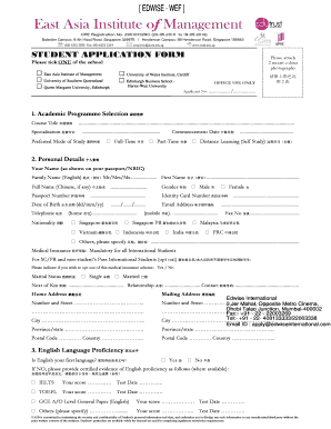 Student Application Form