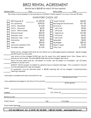 BRZ2 Rental Agreement