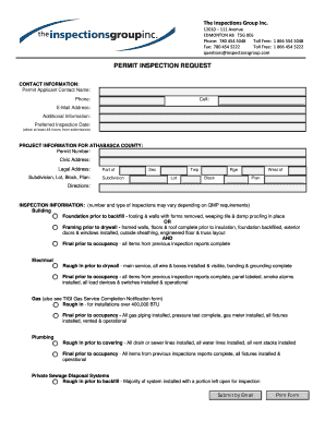 Permit Inspection Request Form