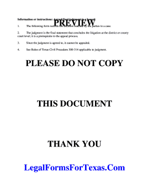 Agreed Final Judgment