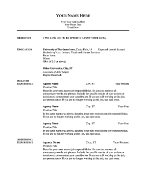 Resume Template