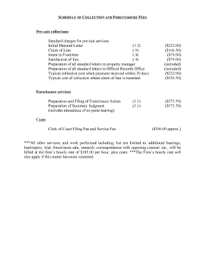 Kracht Law Firm, PA - Schedule of Collection and Foreclosure Fees.docx